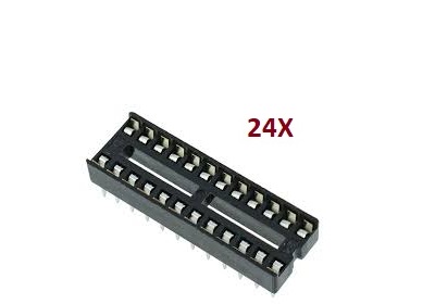 ‫پایه آی سی , سوکت 24 پایه پهن ic socket ic پایه ایسی