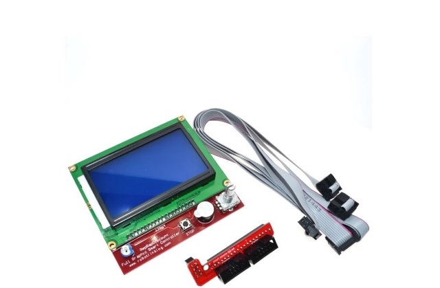 ‫12864 lcd module for ramps , ماژول نمایشگر گرافیکی برای رمپس پرینتر های سه بعدی