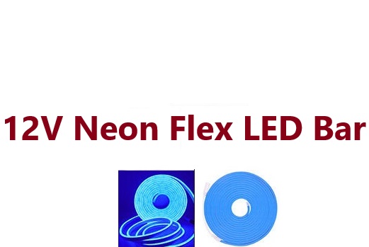 ‫LED Strip Neon Flex Rope Light Waterproof DC 12V Outdoor Lighting Bar ریسه نعون