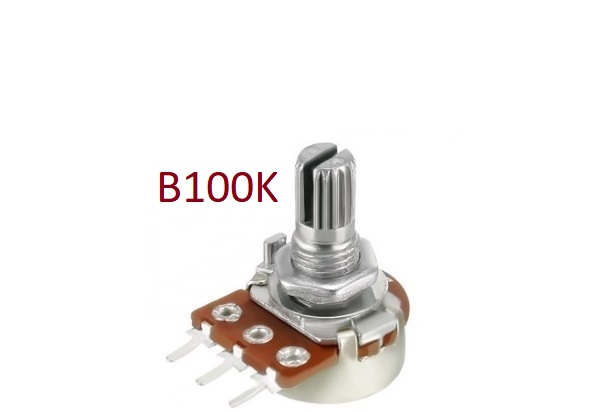 ‫ولوم 100 کیلو ولوم100کیلو 100K Ohm 104 Trimpot Potentiometer / Variable Resistor پتانسیومتر