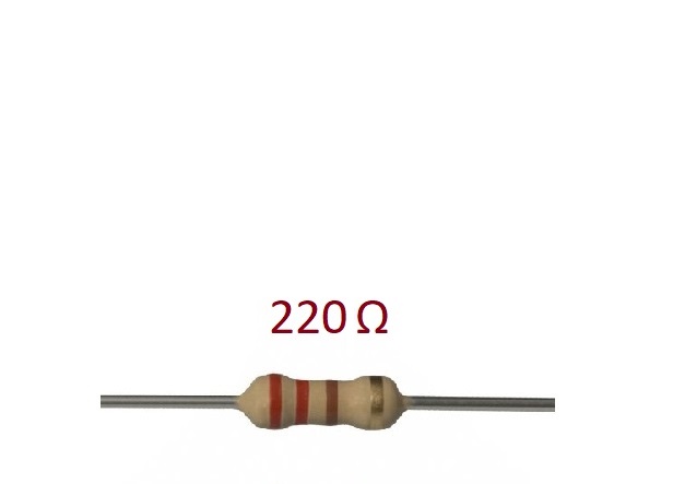 ‫, مقاومت220اهم , 220ohm, 1/4w, 220ohm1/4w ,250mw,250 mw