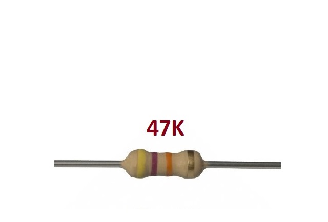 ‫, مقاومت47کیلو , 47ko , 47k, 1/4w,47k1/4w ,250mw,250 mw