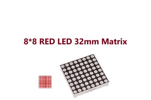 ‫ماتریس نشانگر 8در8 قرمز led  7pin ,4bit red led 7pin نمایشگر تابلو روان max7219 8*8 8x8ماتریس8در8