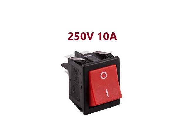 ‫Rocker Switch 6 PIN ON-OFF SPST kcdi , چکشی ,کلید راکر ,سوییچ ,کلیدسهراهی کلیدمحافظی کلید سه راهی